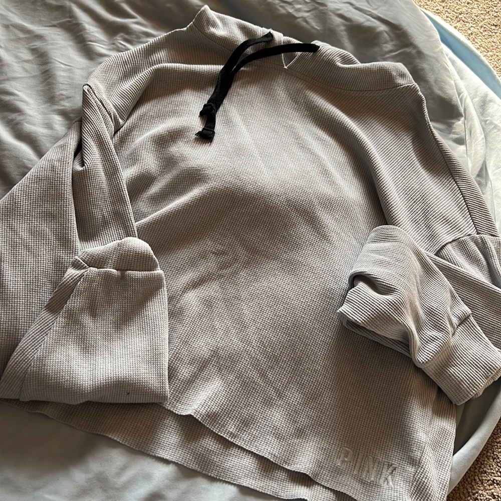 PINK crop hoodie